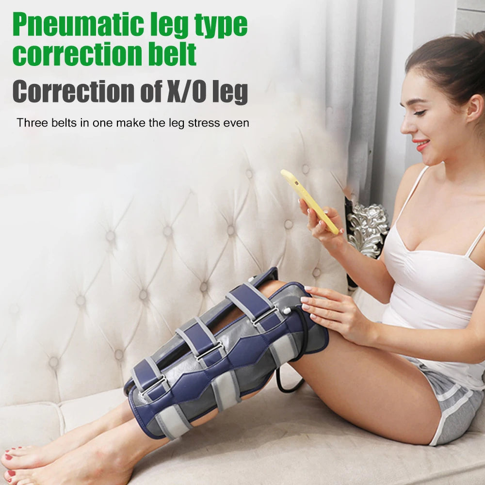 Adjustable Leg Correction Belt for X/O Legs – Posture Brace for Bow/Knock Knees,Knees Valgus Straightener for Men/Women (Grey)
