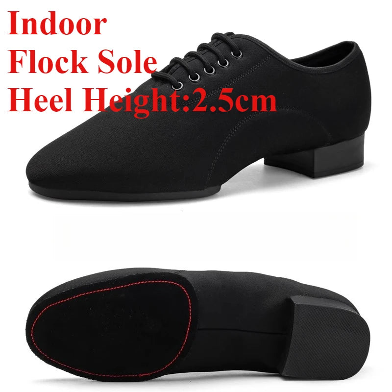Mens Dance Shoes Outdoor Indoor Ballroom Waltz Dance Shoes Adult Black Tango Jazz Modern Dance Shoes