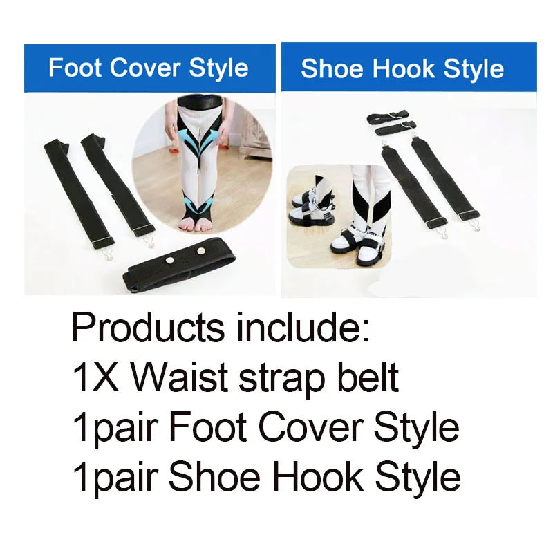 1 Set Children O/X Leg Shape Correction Belt-Adjustable Bowed Knee Valgum Straightening Posture Corrector for Men Women