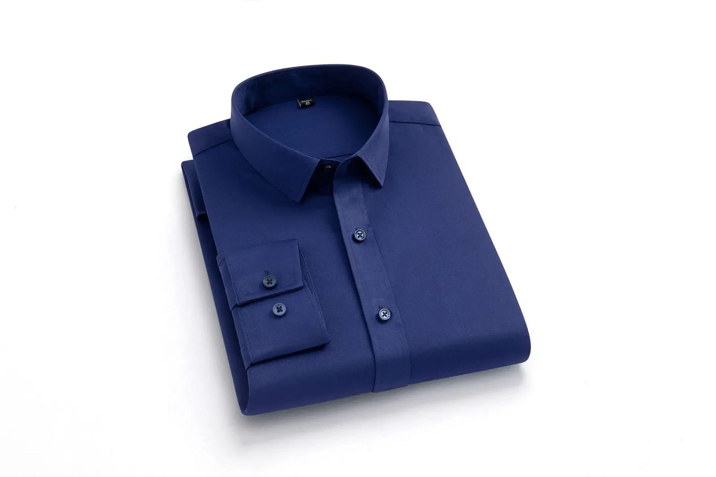Men's long sleeved elastic shirt, non ironing business dress, professional work attire, stand up collar shirt men shirts