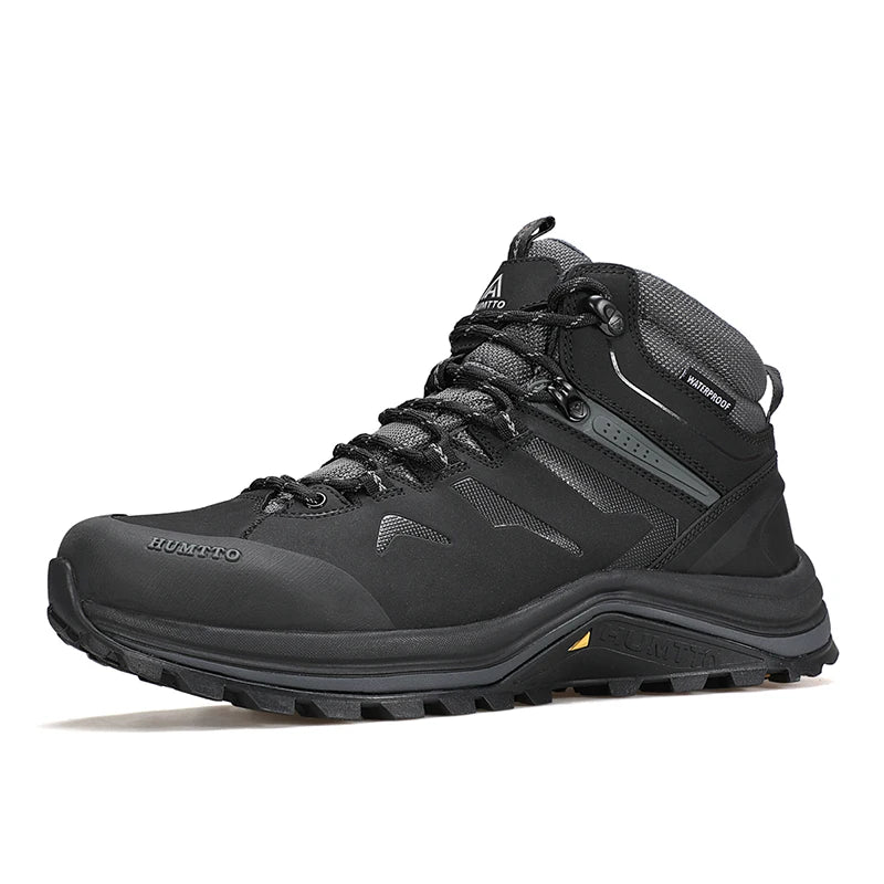 HUMTTO Hiking Shoes Men Trainers Outdoor Trekking Boots Mens Breathable Winter Men's Sports Shoes Leather Safety Work Sneakers