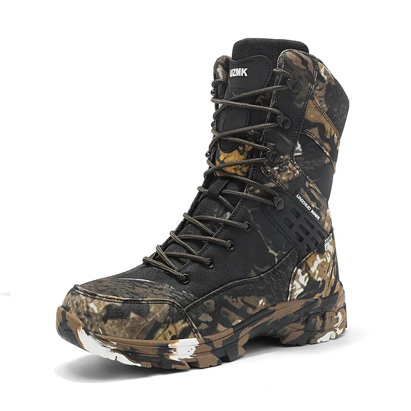 High Quality Men's Outdoor Boots Camouflage Hunting Man Trekking Boot Anti-slip Waterproof Boots Men botas senderismo hombre