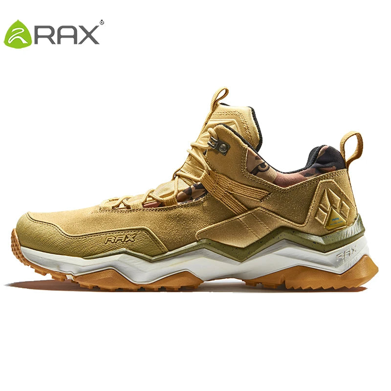 RAX Men Hiking Shoes  Waterproof Outdoor Sneakers Men Leather Trekking Boots Climbing Hunting Shoes Women Walking Tactical shoes