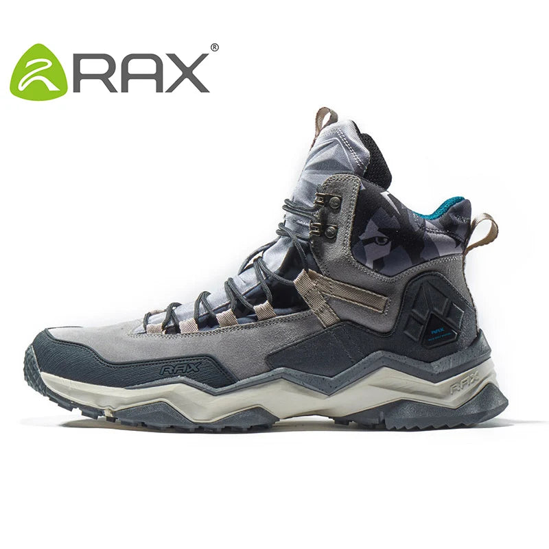 RAX Men Hiking Shoes  Waterproof Outdoor Sneakers Men Leather Trekking Boots Climbing Hunting Shoes Women Walking Tactical shoes