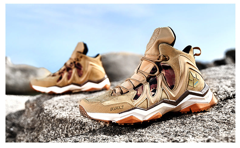 RAX Men Hiking Shoes winter Waterproof Outdoor Sneaker Men Leather Trekking Boots Trail Camping Climbing Hunting Sneakers Women