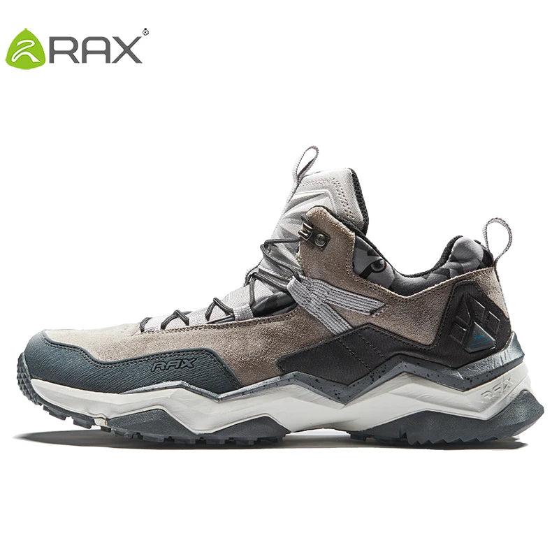 RAX Men Hiking Shoes  Waterproof Outdoor Sneakers Men Leather Trekking Boots Climbing Hunting Shoes Women Walking Tactical shoes