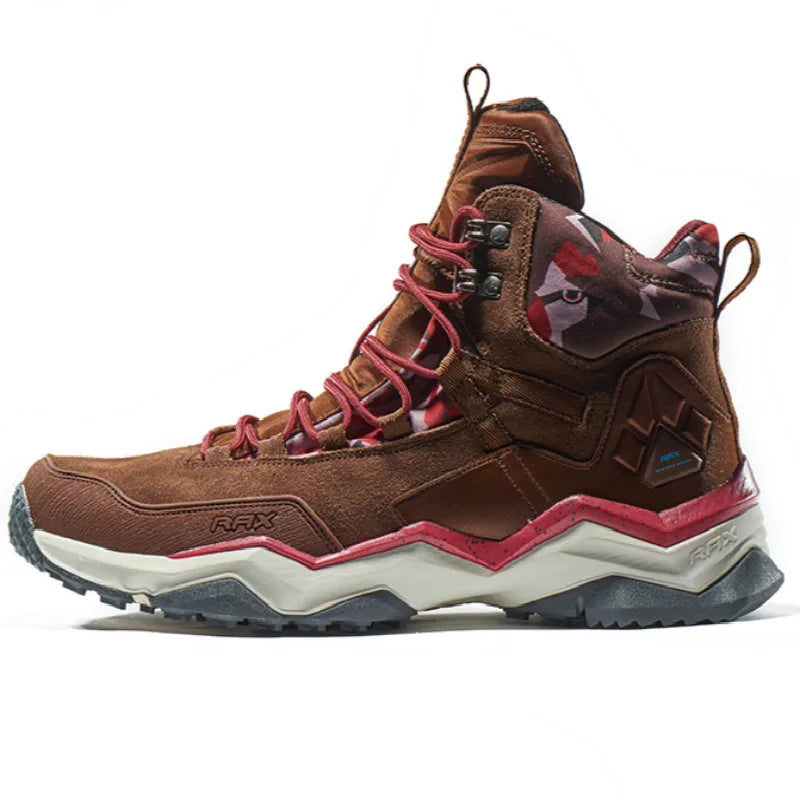 RAX Men Hiking Shoes  Waterproof Outdoor Sneakers Men Leather Trekking Boots Climbing Hunting Shoes Women Walking Tactical shoes