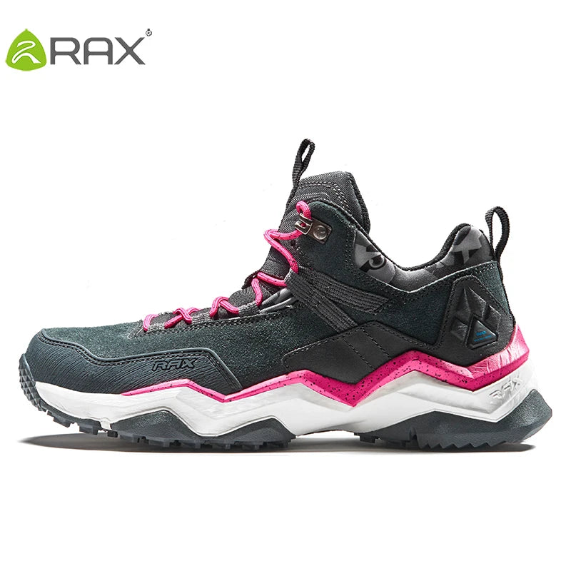 RAX Men Hiking Shoes  Waterproof Outdoor Sneakers Men Leather Trekking Boots Climbing Hunting Shoes Women Walking Tactical shoes