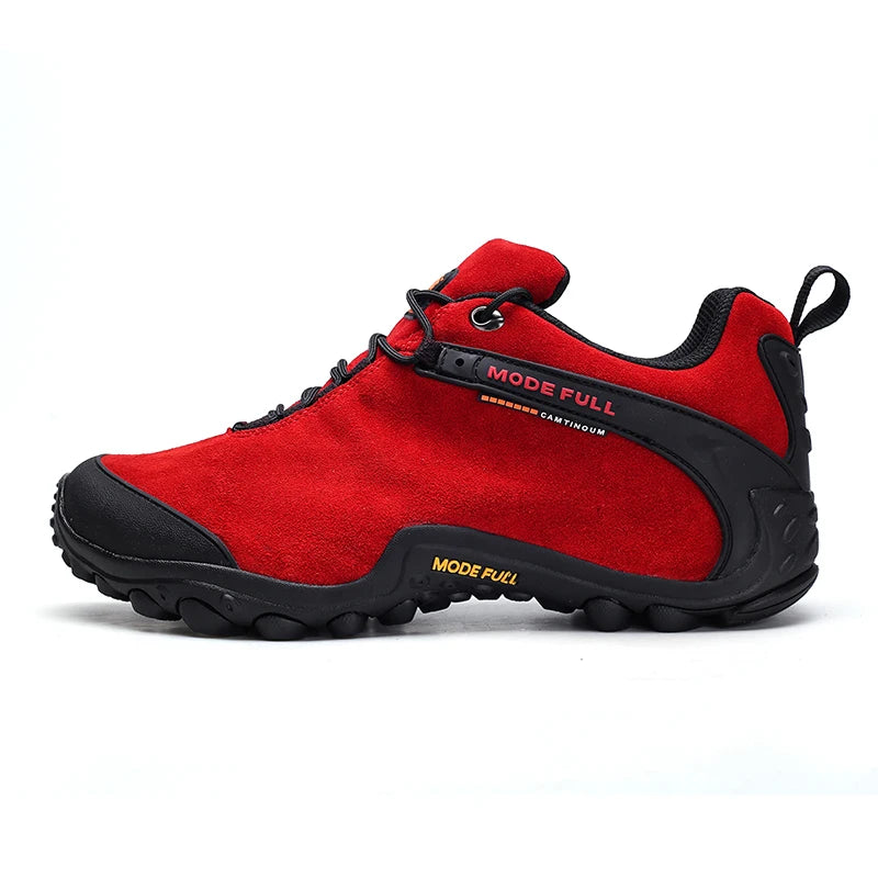 Cow Leather Winter Men Hiking Boots For Women Outdoor Waterproof Treeking Snow Shoes Climbing Mountain Hunting Walking Sneakers