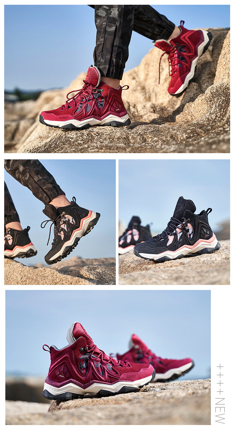 RAX Men Hiking Shoes winter Waterproof Outdoor Sneaker Men Leather Trekking Boots Trail Camping Climbing Hunting Sneakers Women