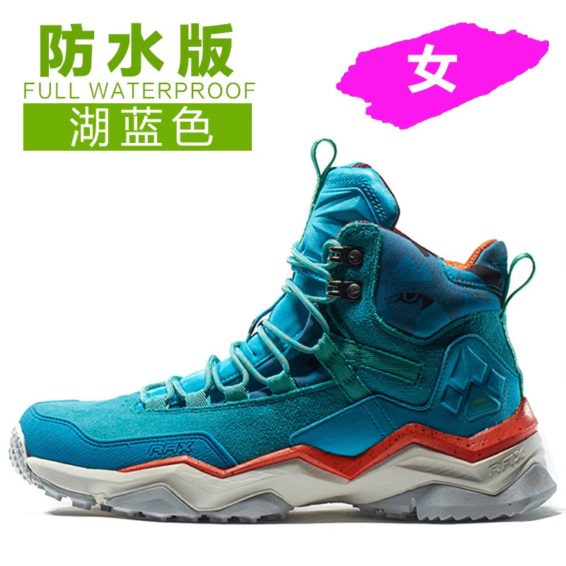 RAX Men Hiking Shoes  Waterproof Outdoor Sneakers Men Leather Trekking Boots Climbing Hunting Shoes Women Walking Tactical shoes