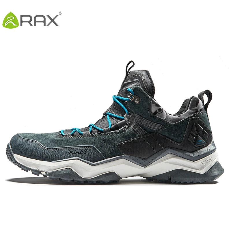 RAX Men Hiking Shoes  Waterproof Outdoor Sneakers Men Leather Trekking Boots Climbing Hunting Shoes Women Walking Tactical shoes