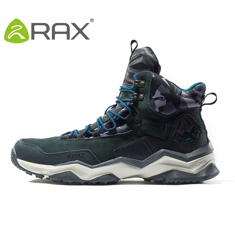 RAX Men Hiking Shoes  Waterproof Outdoor Sneakers Men Leather Trekking Boots Climbing Hunting Shoes Women Walking Tactical shoes
