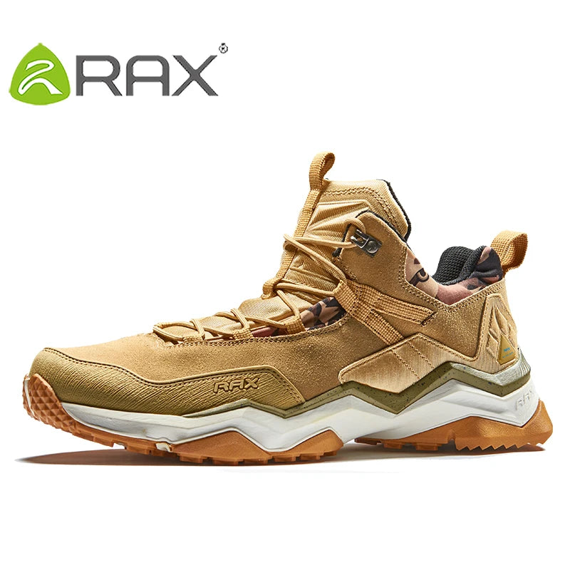 RAX Men's Waterproof Hiking Shoes Women Climbing Backpacking Trekking Boots Men Outdoor Shoes Anti-slip Mountain Sneakers Men