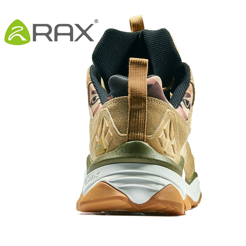 RAX Men's Waterproof Hiking Shoes Women Climbing Backpacking Trekking Boots Men Outdoor Shoes Anti-slip Mountain Sneakers Men