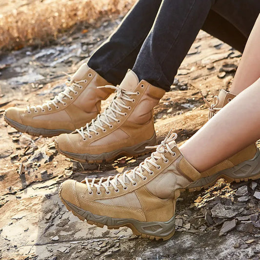 Ultralight Trekking Boots Men Women Tactical Combat Training CS Climbing Shoes Male Female Sneakers Outdoor Camp Hiking EU37-46