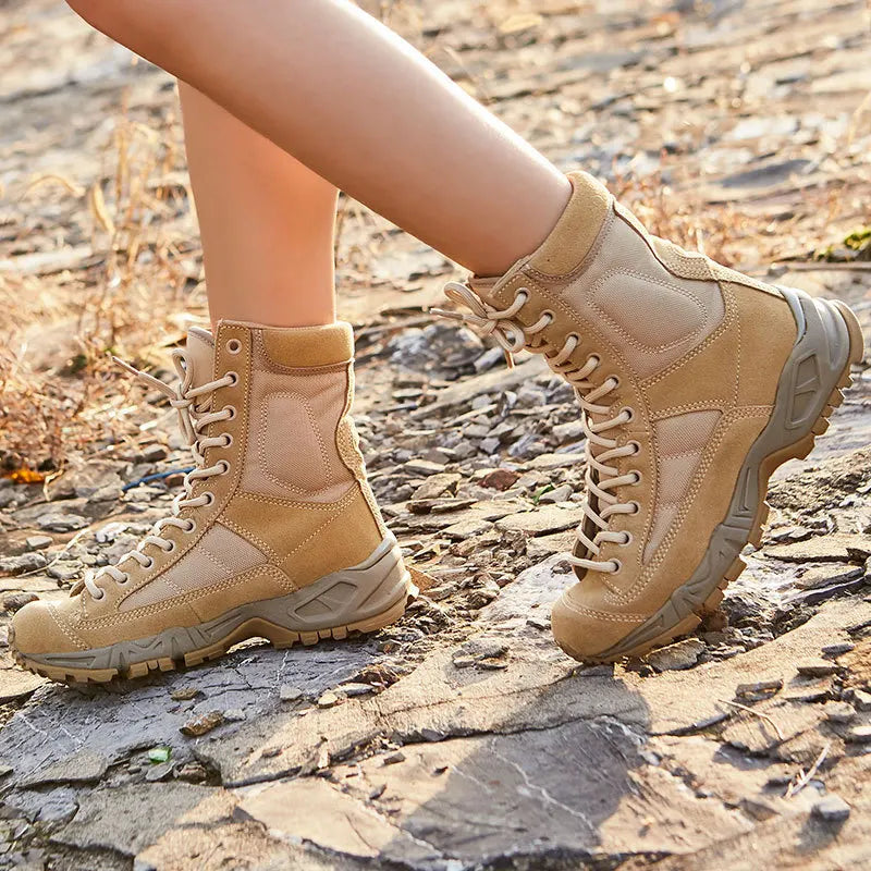 Ultralight Trekking Boots Men Women Tactical Combat Training CS Climbing Shoes Male Female Sneakers Outdoor Camp Hiking EU37-46