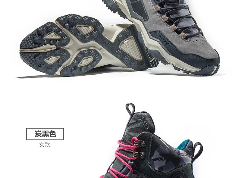 RAX Mens Waterproof Hiking Shoes Genuine Leather Trekking Boots Tactical Boots  Outdoor Ankle Boots Walking Mountaineering Shoes