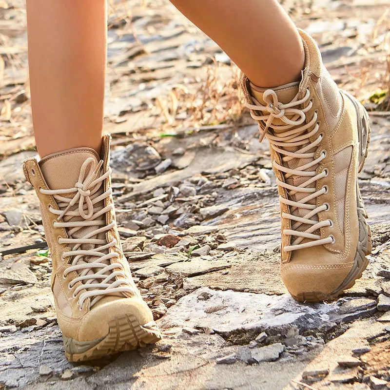 Ultralight Trekking Boots Men Women Tactical Combat Training CS Climbing Shoes Male Female Sneakers Outdoor Camp Hiking EU37-46