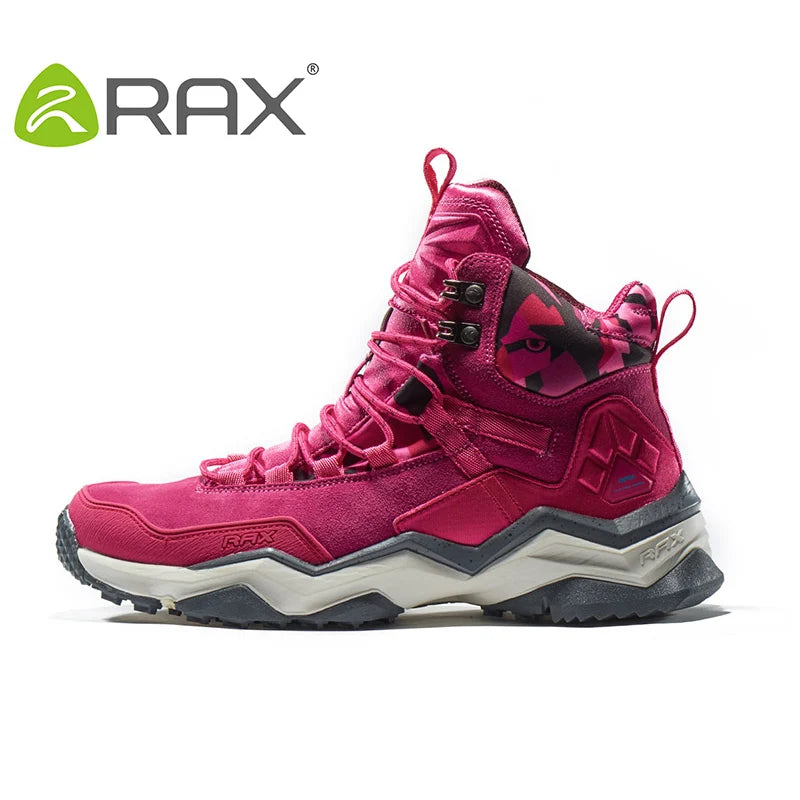 RAX Men Hiking Shoes  Waterproof Outdoor Sneakers Men Leather Trekking Boots Climbing Hunting Shoes Women Walking Tactical shoes