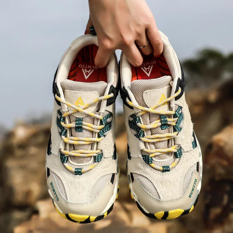 HUMTTO Women Hiking Shoes  Spring Outdoor Sports Climbing Shoes Walking shoes Warm men Trekking Sneakers Ankle Boots Breathable