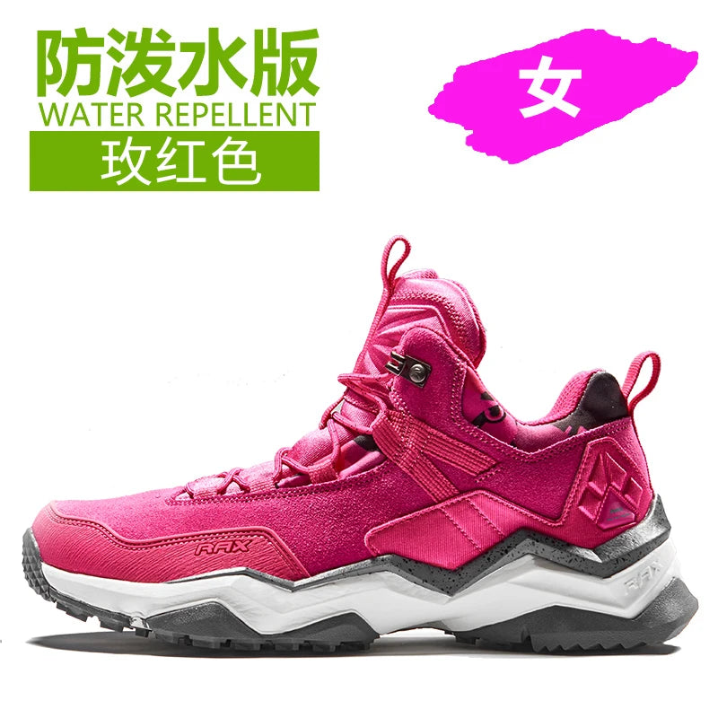 RAX Men Hiking Shoes  Waterproof Outdoor Sneakers Men Leather Trekking Boots Climbing Hunting Shoes Women Walking Tactical shoes