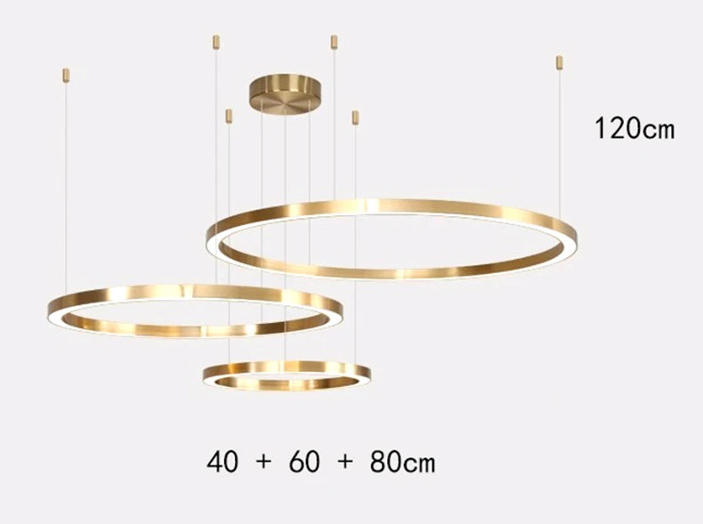 Modern home decor ring led lights pendant light lamps for living room Chandeliers for dining room hanging light indoor lighting