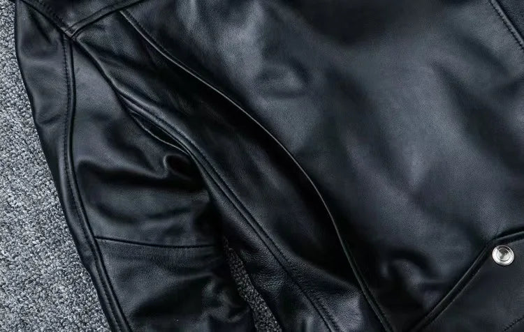 Men's PU Motorcycle Leather Jacket Thickened Autumn New Style Casual Versatile Slim Fit Large Size Men's Leather Jacket