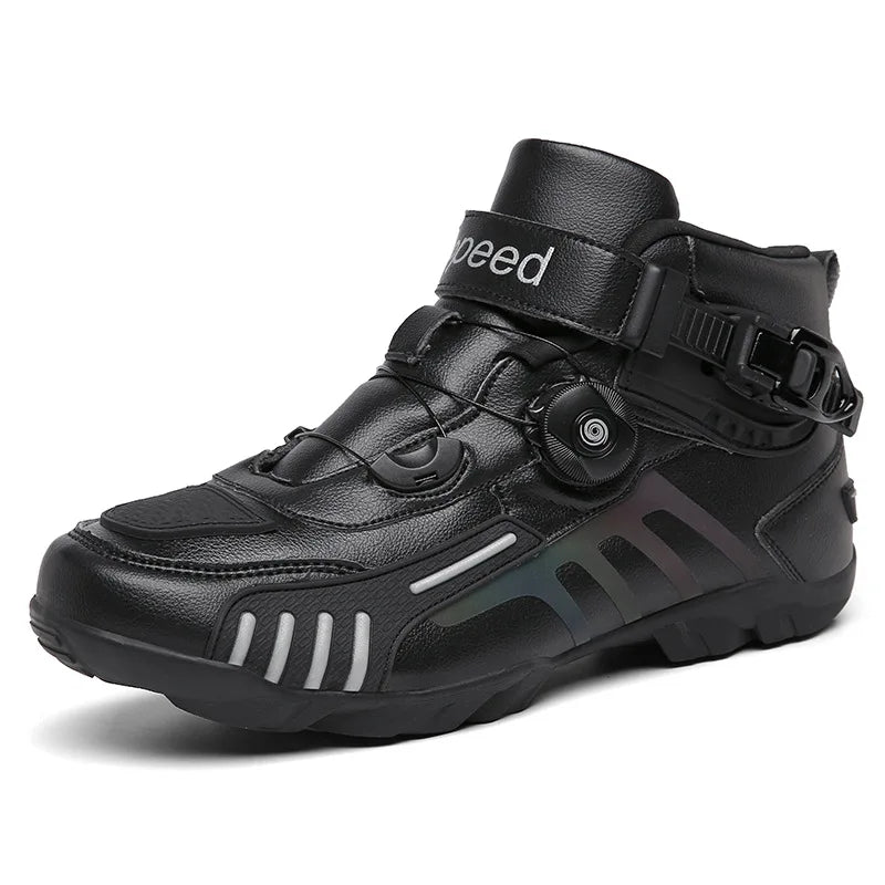 Motorcycle Boots Men Motocross Safety Protection Shoes Accessories Off-Road Racing Waterproof Anti Slip Short Boot motorcycles