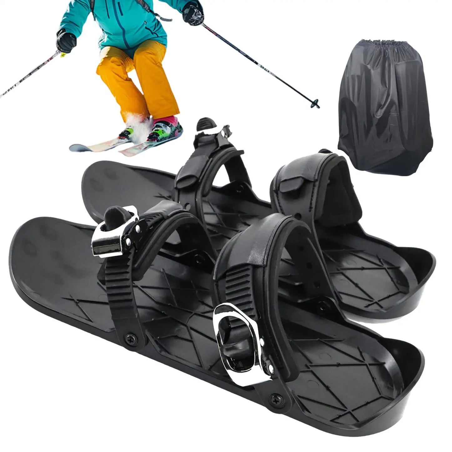 Snowboarding Skates Adjustable Skiing Snowshoe for Women Breathable Winter Snowshoes for Cold Weather Practice Travel Men Adults