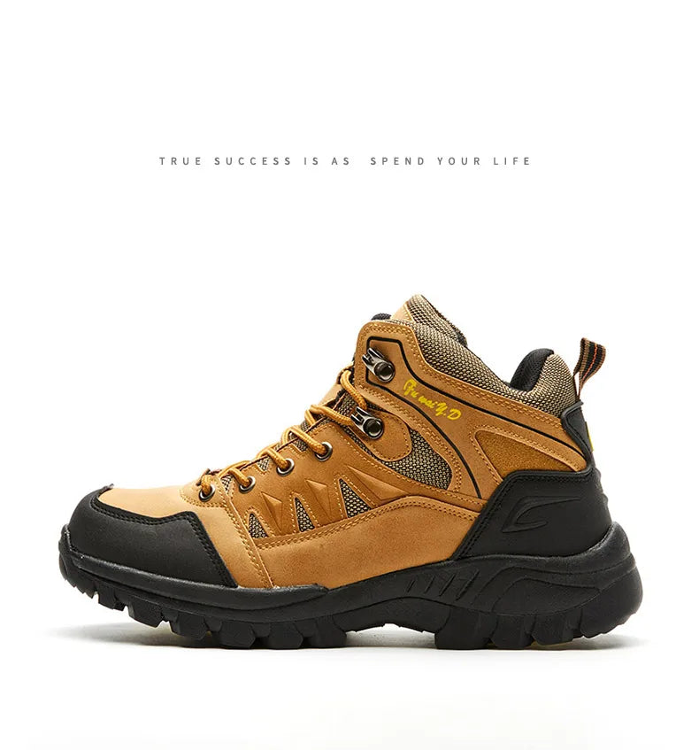 Outdoor Hiking Shoes Men and Women High-top Climbing Boots Non-slip Wear-resistant Trekking Shoes for Men 2024 Autumn Winter