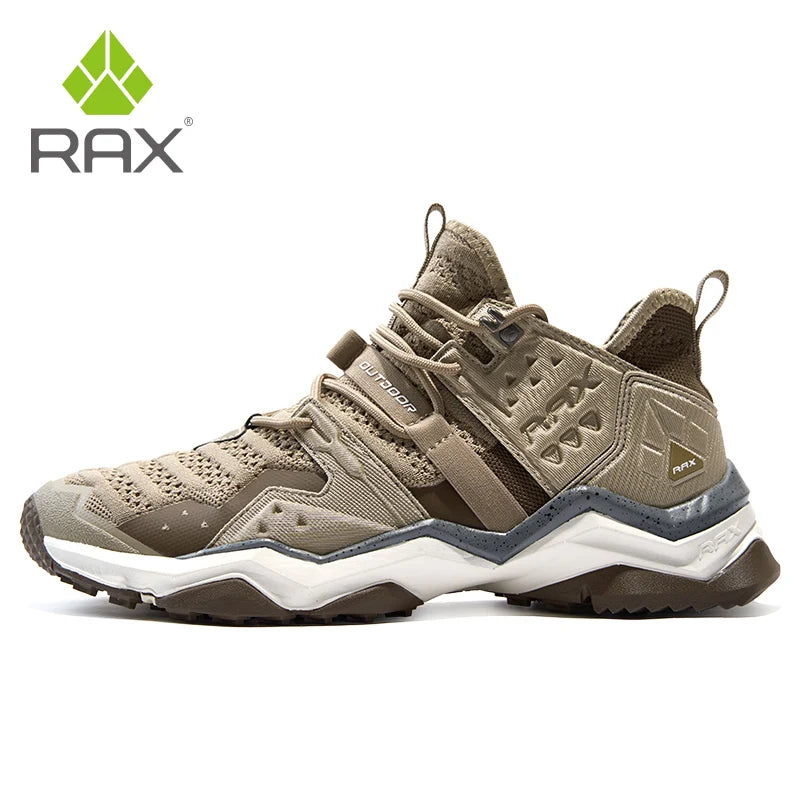 RAX Men's Waterproof Hiking Shoes Women Climbing Backpacking Trekking Boots Men Outdoor Shoes Anti-slip Mountain Sneakers Men