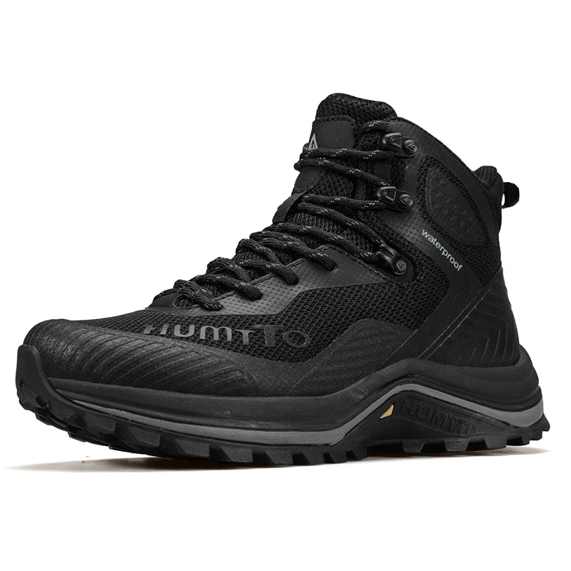 HUMTTO Hiking Shoes Men Trainers Outdoor Trekking Boots Mens Breathable Winter Men's Sports Shoes Leather Safety Work Sneakers