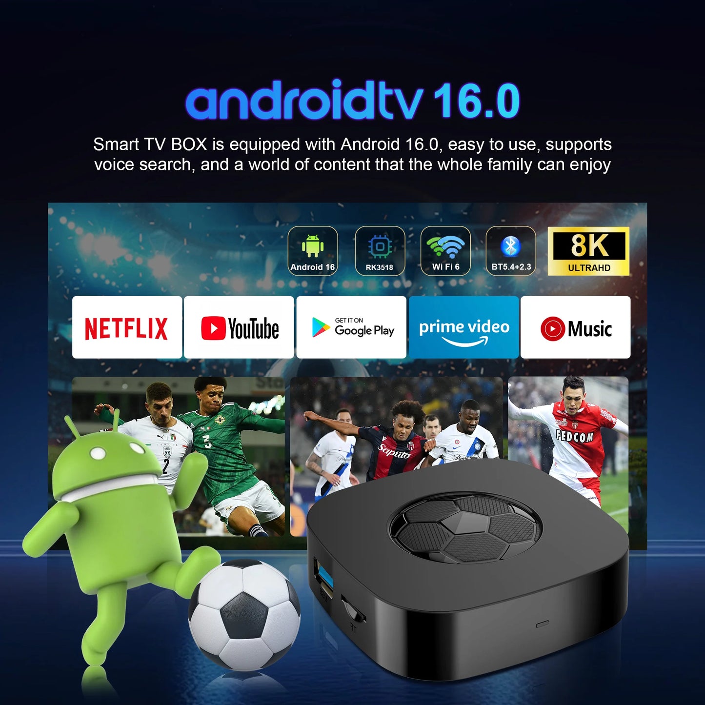2026 New T1 Ultra TV Box Dual UI Interface 8K Ultra HD Android 16 8GB 128GB WIFI 6 Assistant Smart Streaming Media Player