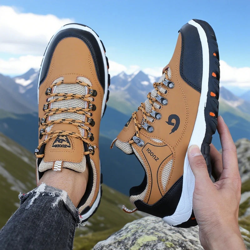 Men's Outdoor Hiking Shoes Lightweight Comfortable Breathable Shoe Waterproof Camping Running Shoes Male Tennis Walking Sneakers