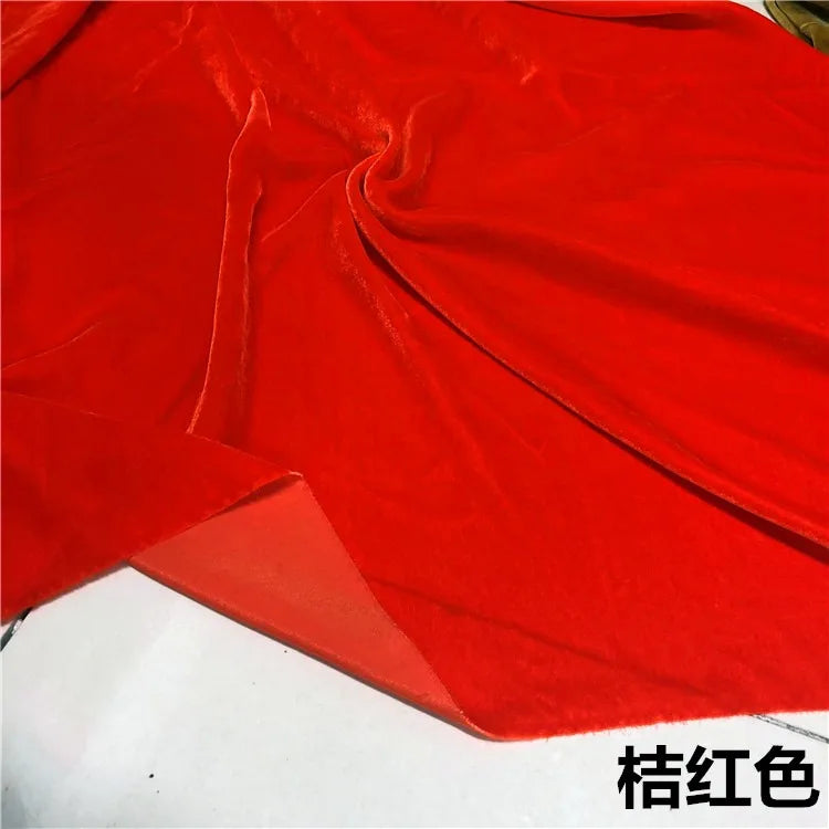 1/3/5 yard Mulberry Silk Velvet by the Yard Garment Fabrics Cheongsam with Cloth Lady's Velvet Robe Evening Dress White Blue Red