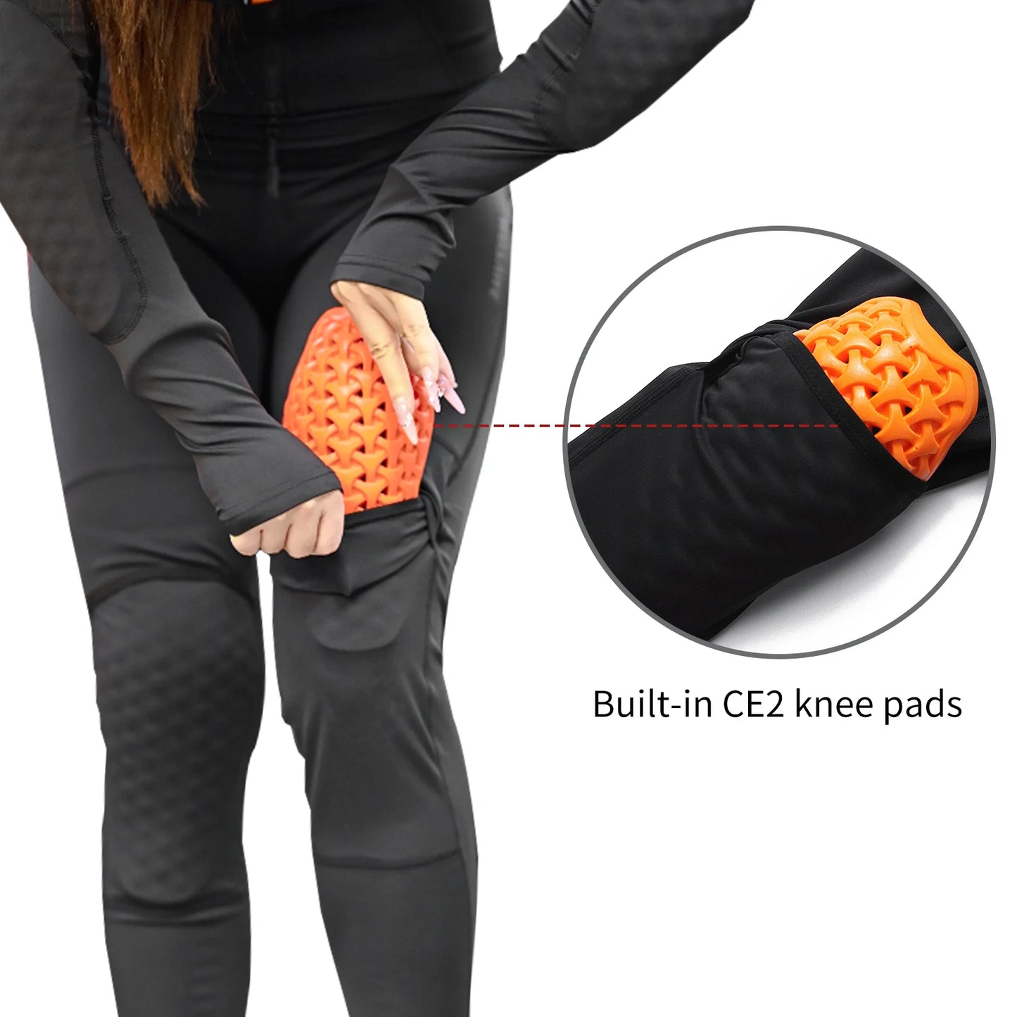 WOSAWE CE Level 1/2 Motorcycle Soft Armor Jacket Pants Set Women Biker Street Riding Clothing Sexy Fit Hip Lifting Training Wear
