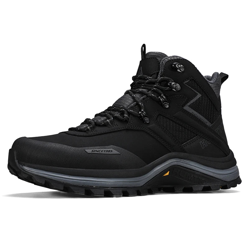 HUMTTO Hiking Shoes Men Trainers Outdoor Trekking Boots Mens Breathable Winter Men's Sports Shoes Leather Safety Work Sneakers