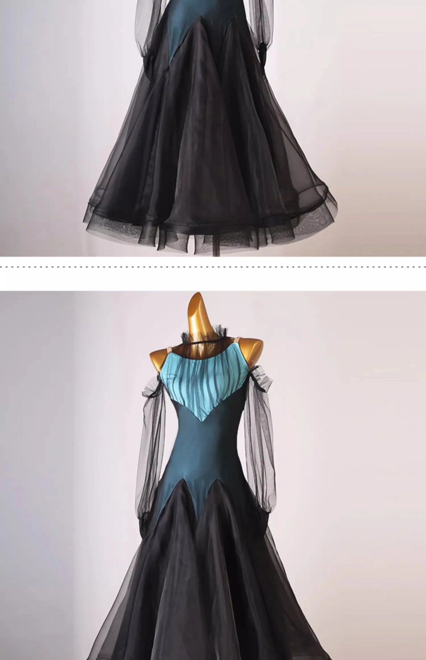 Sports Dance Suit Competition Ballroom Dress Girls Outfit Long Sleeve Adult Costume Waltz Modern Clothing Evening Stage Costumes