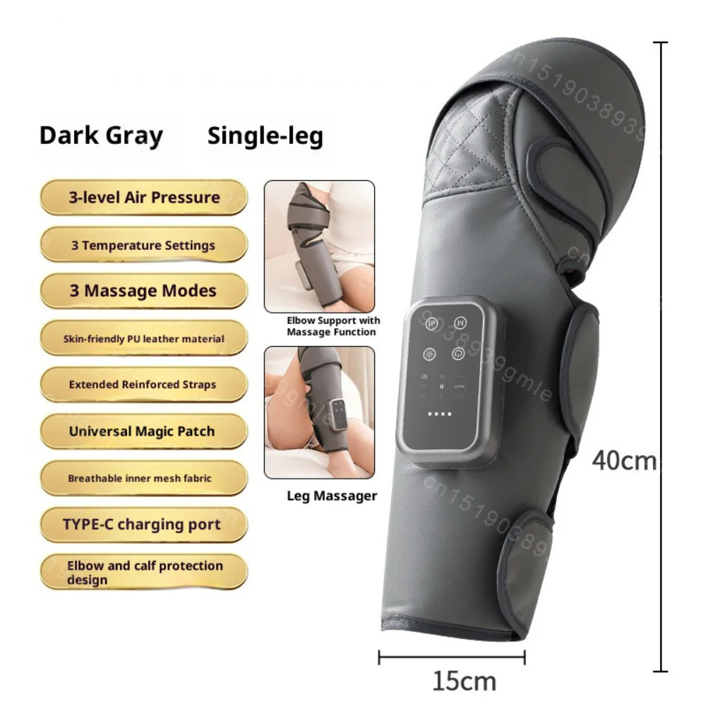 Electric Leg Massager Athletes Heating Muscle Relaxation Foot Leg Recovery Massage Machine Promotes Blood Circulation Tools