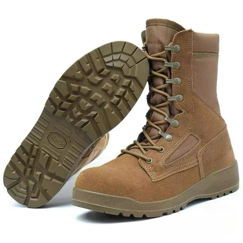 Classic Brand Hiking Shoes For Men Good Quality Suede Leather Trekking Boots Man Comfortable Hiking Shoe Non-Slip Hunting Shoes