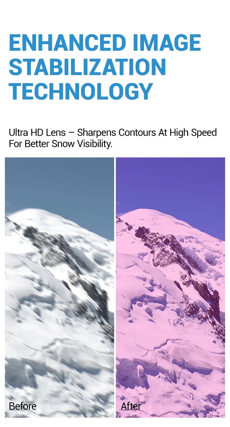 KAPVOE Ski goggles Anti-fog Skiing goggles Photochromic Outdoor Sports Magnetic Glasses Winter Snowboard Snowmobile Equipment