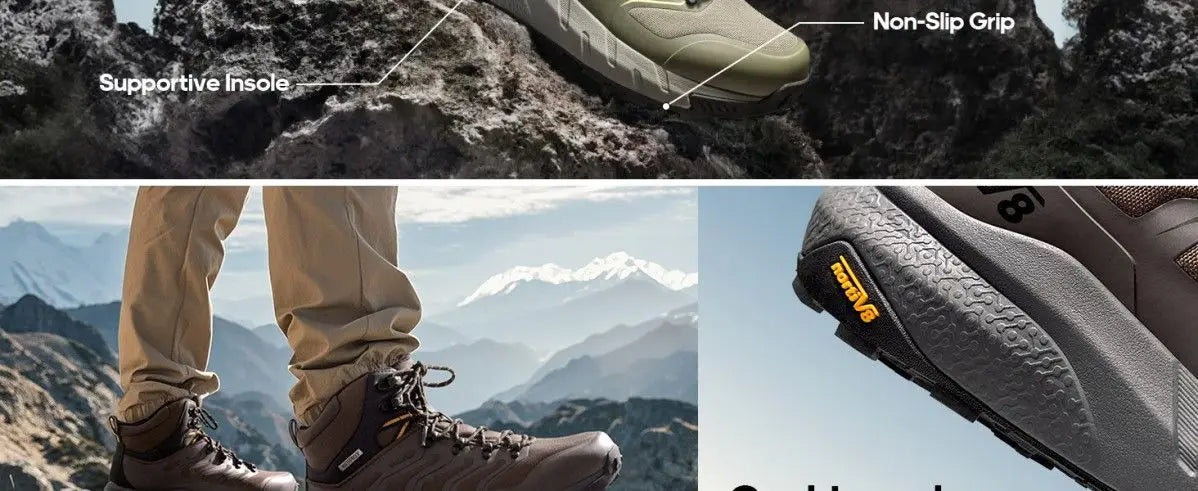 2025 Hot Sale Men Trekking Boots Green Brown Outdoor Walking Shoe Man Designer Mountain Shoes  Hiking Boots