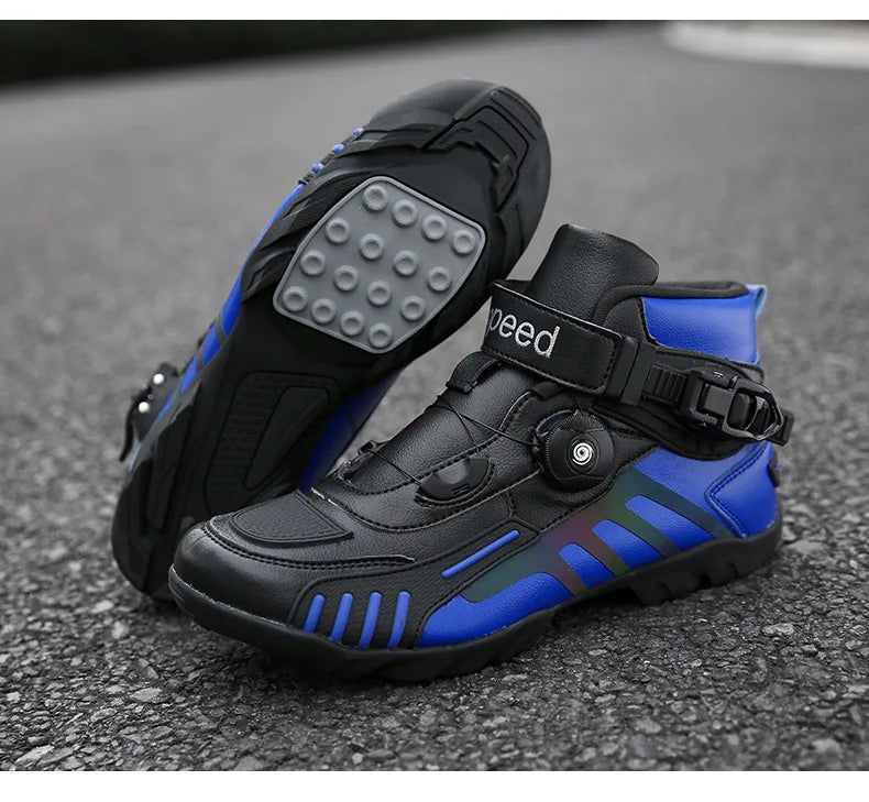 Motorcycle Boots Men Motocross Safety Protection Shoes Accessories Off-Road Racing Waterproof Anti Slip Short Boot motorcycles