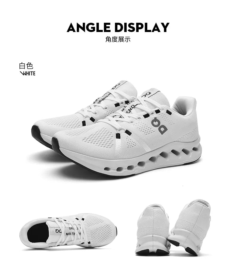Men Casual Sports Running Shoes Marathon Air Cushion Breathable Lightweight Men Comfortable Athletic Nonskid Sneakers Outdoor