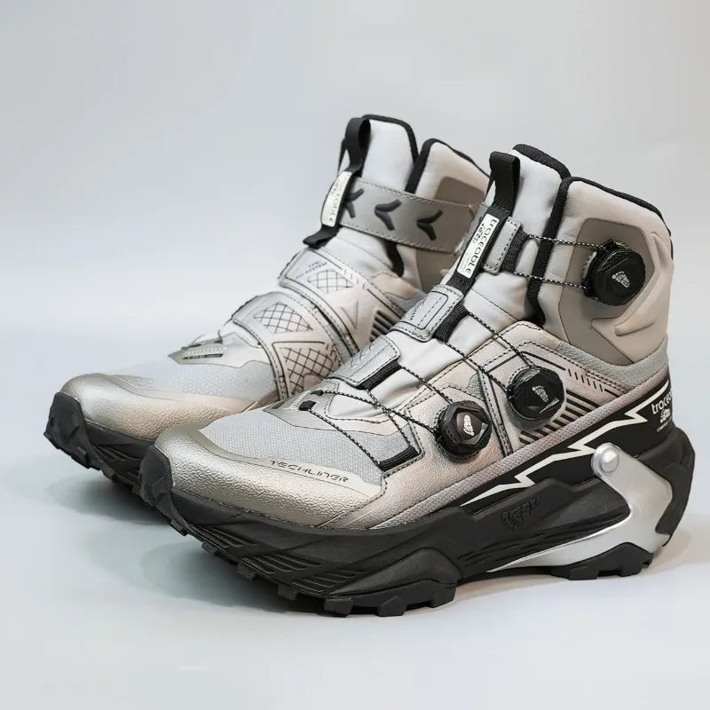 Super Cool Hiking Shoes For Men High Top Trekking Boots Man Professional Wide Feet Mens Shoe For Walking Outdoor Travel Shoe