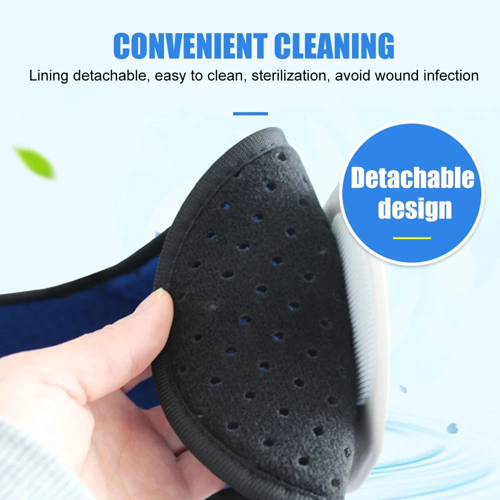 Ankle Brace Foot Drop Corrector Ankle Joint Varus Valgus Calf Fracture Fixer Breathable Adjustable Leg Feet Support Boot M/L 1pc