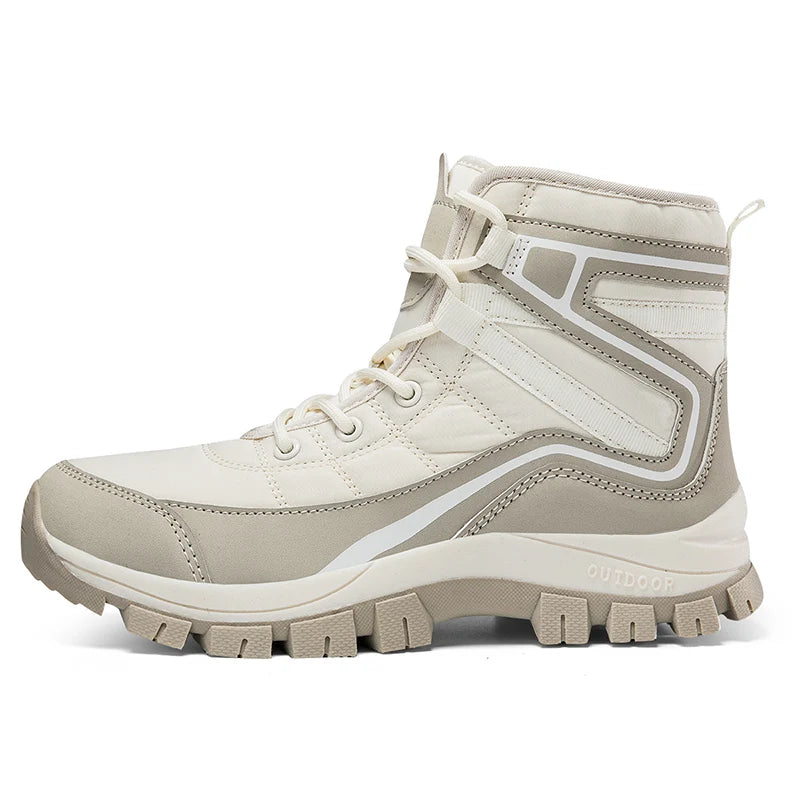 Winter Woman Anti Slip Outdoor Hiking Shoes Women High-Top Trekking Boots Mountain Shoes Plush Warm Snow Boots Dropshipping