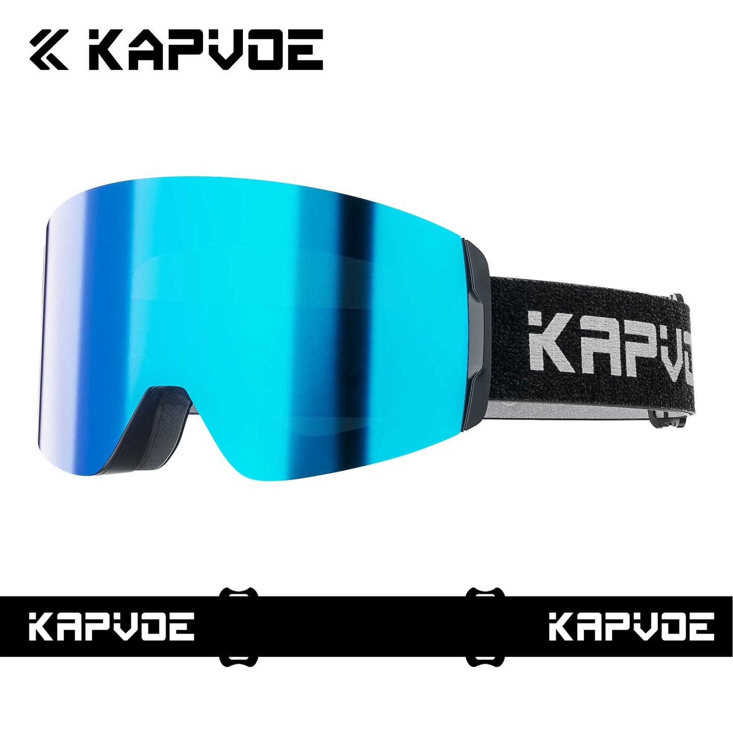 KAPVOE New Outdoor Photochromic Ski Goggles Magnetic Anti-fog Ski Glasses Winter Sports Skiing Snowboard Men Women UV400 Snow