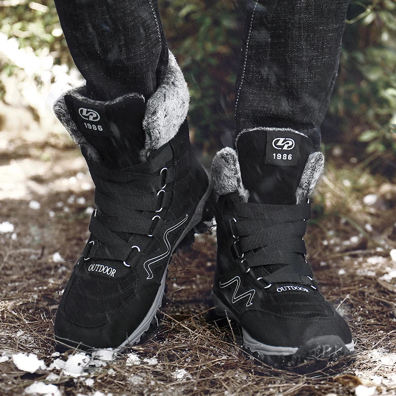 Winter Hiking Shoes Plush Trekking Boots Women Mountain Camping Treking Woman Outdoor Trail Tracking Sneakers